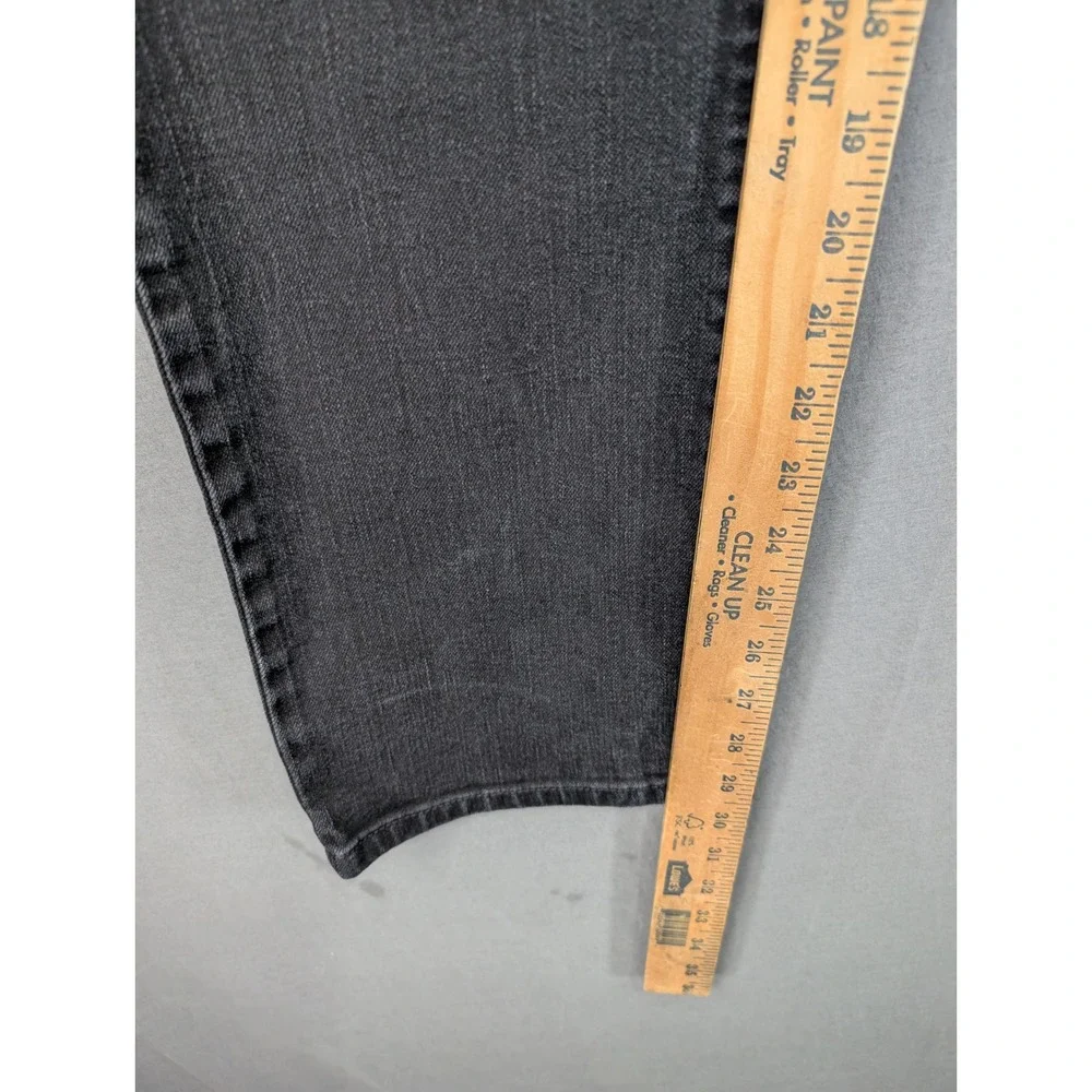 Levis 505 Straight Leg Jeans Womens 10M W30 L32 Black Denim